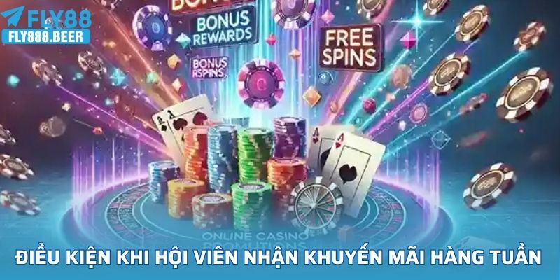 Điều kiện khi hội viên nhận khuyến mãi hàng tuần tại nhà cái